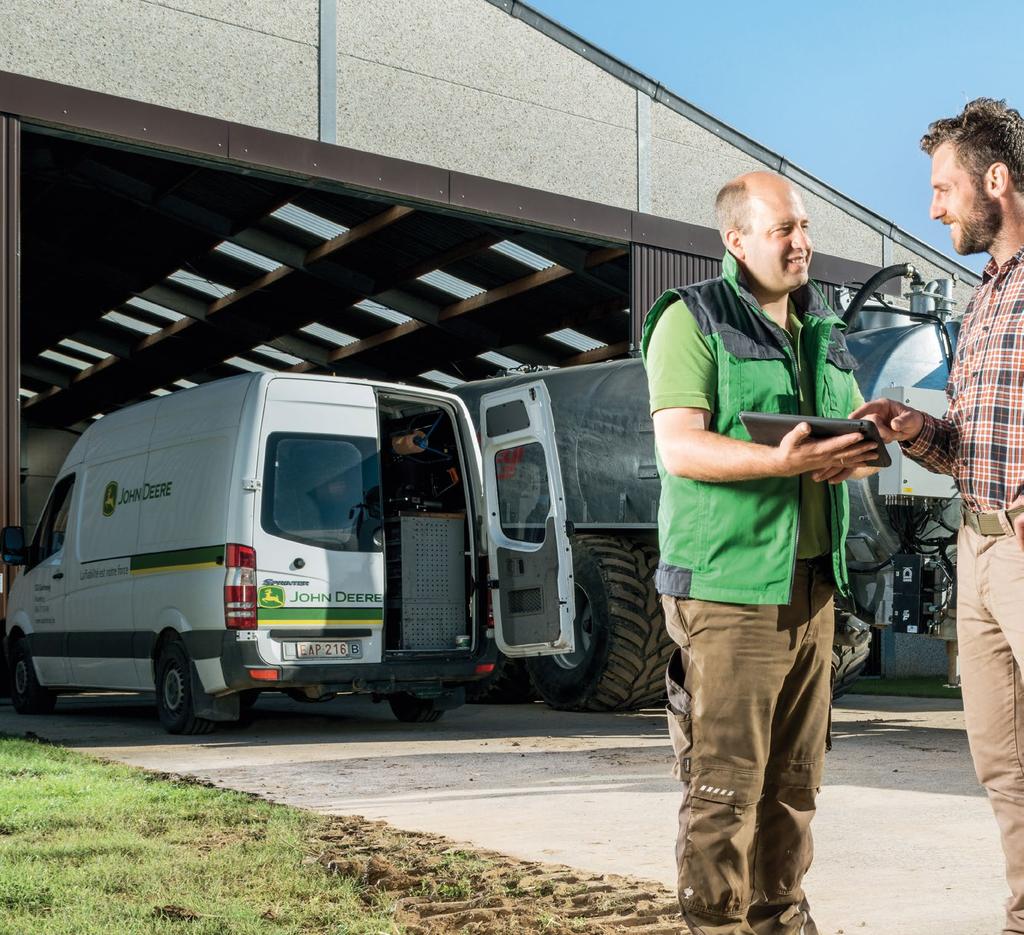 32 DIJELOVI I SERVIS PowerGard Kontrolirajte operativne troškove i maksimizirajte učinak stroja s programima za održavanje i popravke tvrtke John Deere. Možete birati između tri fleksibilne opcije.