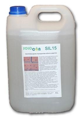 SOLOCON SIL15 Hidrofobizuojantis impregnantas silikono pagrindu. Aktyvusis komponentas natrio metil silanolatas.
