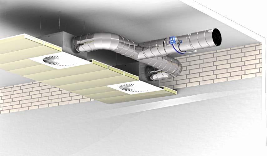 Tabelele de dimensionare rapidă indică nivelele de presiune a sunetului care sunt de aşteptat într-o încăpere atât de la zgomotul aerului regenerat cât şi de la zgomotul radiat prin carcasă.
