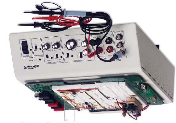 konektorska kutija Slika 1: A) Veza računar - NI DAQ PCI NI ELVIS Benchtop
