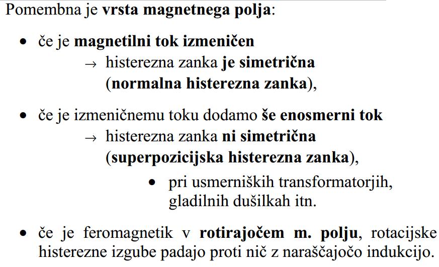 MERJENJE V IZMENIČNEM MAGNETNEM POLJU Območje uporabe feromagnetnih snovi leži pri omrežni frekvenci in akustičnem področju.