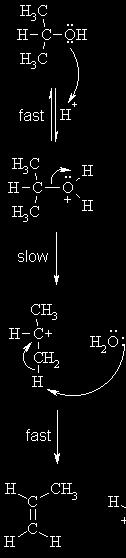 Cleavage of the C-O bond allows the loss of the good leaving group, a neutral water molecule, to give a carbocation intermediate.