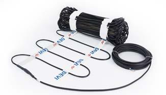 400 V și putere liniară care nu depășește 20 W/m. Gama disponibilă cu rezistență specifică de Ohm/m: 0,0134-34,1 Ohm/m. DEVIbasic pe tambur DEVIsafe.