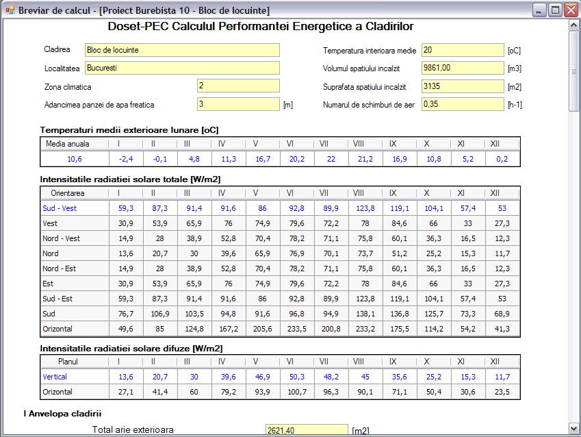 F10 - Fereastra Breviar de calcul Doset-PEC F10 - FEREASTRA BREVIAR DE CALCUL Poate fi deschisă din meniul Rapoarte/Breviar de calcul (Alt+B).