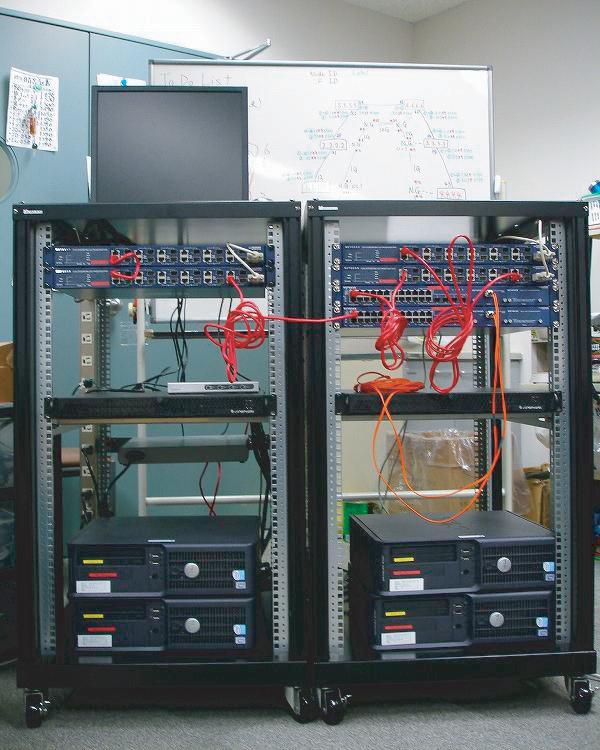 Appendix 131 GE L2 Switch 10GE/GE L2 Switch Linux-based PC with GMPLS Software Figure A.18: A picture of the setup experimental network.