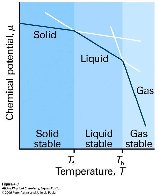 TERMODINAMIČKA RAVNOTEŽA I HEMIJSKI POTENCIJAL Koja je faza prisutna na datom pritisku i temperaturi?