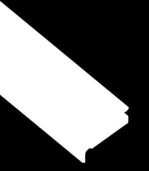 04-86 Κορνίζα σταθερού πλαισίου Fixed casing frame Για κατασκευή σταθερού πλαισίου. Η συναρµολόγησή του γίνεται µε την γωνία #04-88-01 (σελ.