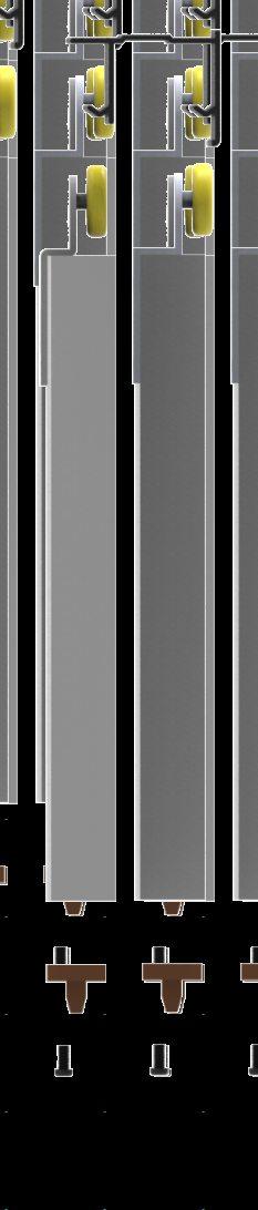 Mηχανισµός συρόµενης πόρτας για ερµάρια Sliding Door Mechanism for cabinets Κατάλληλος για