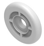 04-20 Ροδάκι Φ32 Wheel Φ32 ABS ελεύθερη ή 300τεµ/κιβ free or 300 pcs/box Για πείρο Φ8.