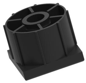 PP 500 τεµ 500 pcs Μαύρο Βlack Ral 9071 04-09-00 Τάπα 30x30 Plug 30x30 Τάπα για στρατζαριστή µορφοσωλήνα 30x30.