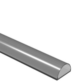 04-100 Μπάµπερ 19χιλ Bumper 19mm Προστατευτικό τζαµιών σε βιτρίνες ανοιγόµενες, συρόµενες, καµπύλες κτλ.