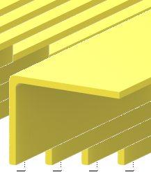 07-15 Γωνία 25x25χιλ Angle 25x25mm Ευρείας χρήσης γωνία (σε σκαλοπάτια, σε κολώνες