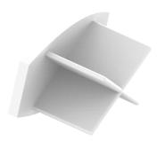 ΕΞΑΡΤΗΜΑΤΑ ΓΙΑ ΡΟΛΟΚΟΥΡΤΙΝΕΣ ROLLER SHADES ACCESSORIES 07-116 Προφίλ Βαρίδιο Ρολοκουρτίνας Roller shades weight profile Τοποθετείται στο κάτω µέρος της ρολοκουρτίνας για να τεντώσει το πανί.