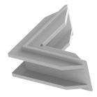 ΠΡΟΦΙΛ + ΕΞΑΡΤΗΜΑΤΑ ΘΑΛΑΜΩΝ CABINET PROFILES AND ACCESSORIES 04-73-00 Γωνία ένωσης για µαγνήτη και αντίσταση Joint angle for magnet and resistance Για κατασκευή σταθερού πλαισίου για ψυκτικούς