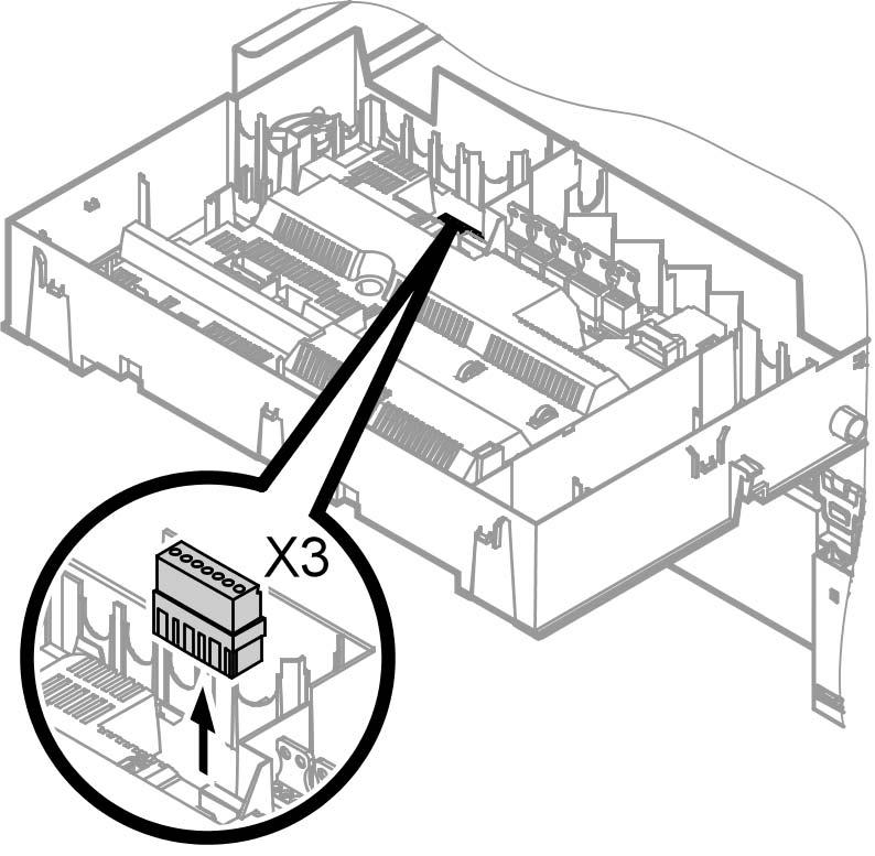 Remedierea avariilor Remediere Verificarea senzorului de temperatură exterioară 1. Se extrage conectorul cu fişă X3 de la automatizare. 2.