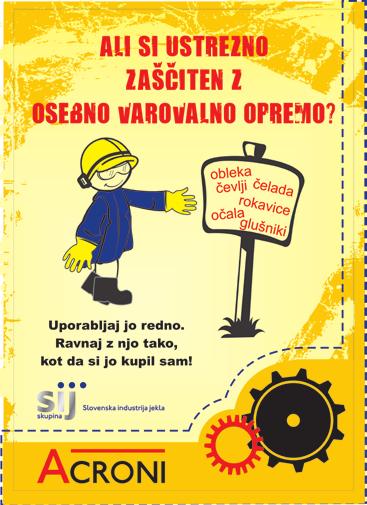 uporabo osebne varovalne opreme itd. Za konec pa še pet osnovnih pravil za varnost pri vzdrževalnih delih: Vzdrževalna dela je treba načrtovati. Vzdrževalna dela je treba izvajati v varnem okolju.
