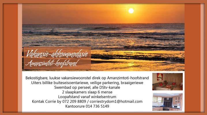 Toerleier: Ds Dries Beukes 012 654 3198 / 083 447 7943 Vir meer inligting, kontak Louise Geyser (formele reisagent) 012 361 0579 / 082 560 4279 / louise.geyser@absamail.co.