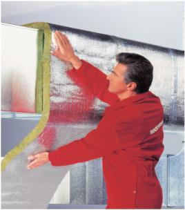 Saltele Lamelare KNAUF - Nobasil LMF AluR Rulou din lamele de vata bazaltica caserate cu folie Aluminiu armata cu fibra de sticla.