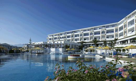 HOTEL MITSIS SERITA BEACH 5* All inclusive www.mitsishotels.com De pana la 25% la pachet Hotelul este dotat cu 441 de camere, toate decorate intr-un décor cald si mobilier din lemn.