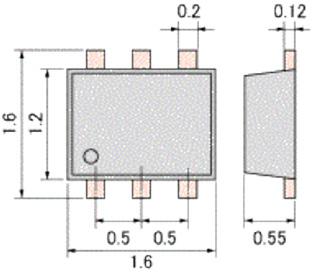 pattern example unit : mm Land