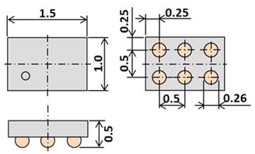 pattern example unit : mm