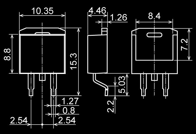 3) DFN8X8 (8.0x8.   example unit : mm 7.3 4.5 1.1 2.6 2.