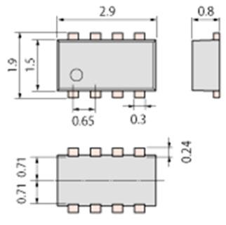 8) Package dimension unit : mm Package dimension unit : mm Package dimension unit : mm