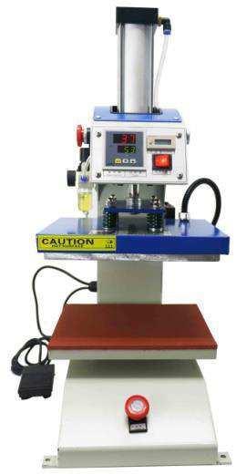 LHSM13 LPLM14 LPDHL15 Drawing Oil hydrauli single station Heat Press Mahine Pneuati Logo Printing Mahine Double heating plate Pneuati Logo