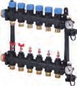 Uponor Vario M Uponor Vario M razeiec s topmetrom FM s stekenimi vakni ojačan poiami primarni e s poščatim tesnjenjem G1 sekunarni ocepi eurokonus G3/4 z merici pretoka za termopogone 230V (1087763)