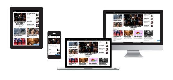 RESPONSIVE WEB DESIGN (RWD) προσαρμόζονται από μεγάλες οθόνες μέχρι και μικρά μεγέθη οθόνης.