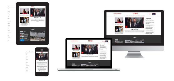 RESPONSIVE WEB DESIGN (RWD) Εικόνα 1-10: Παράδειγμα Off Canvas Layout Εικόνα 1-11: Παράδειγμα Off Canvas Layout - time.com 1.