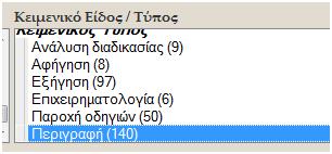 Εικόνα 1 Αποσπάσματα από την κλιτική συμπεριφορά του παράγω (Σώματα Κειμένων ΚΕΓ).