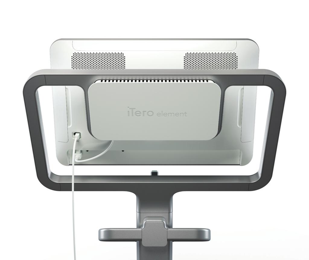 din spate a sistemului Ecran tactil Unitatea de scanare (bagheta) Buton de alimentare LED de alimentare Unitate de