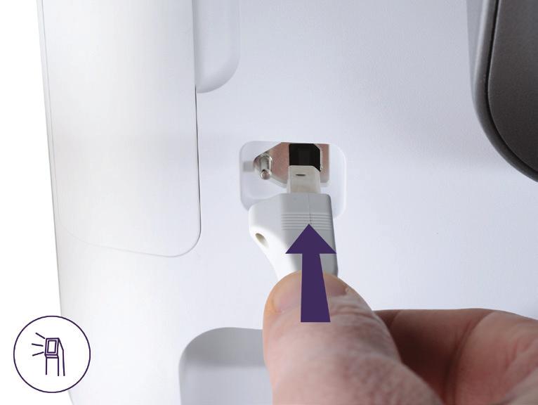 USB din partea inferioară a