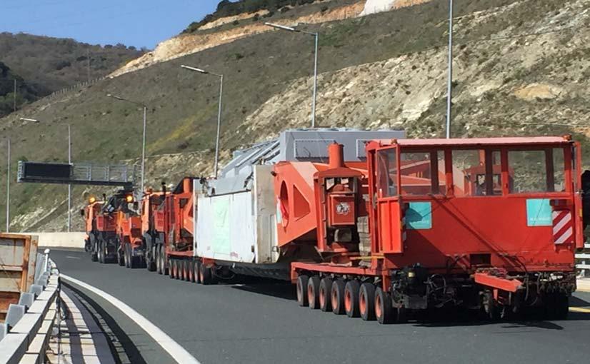 Στο παραπάνω Σχήμα 4 παρουσιάζεται η κατανομή σε 4 κατηγορίες (40-60t, 60-80t, 80-100t, >100t) του μικτού βάρους των υπέρβαρων οχημάτων που διήλθαν από το δίκτυο αρμοδιότητας της «ΕΟΑΕ» κατά την