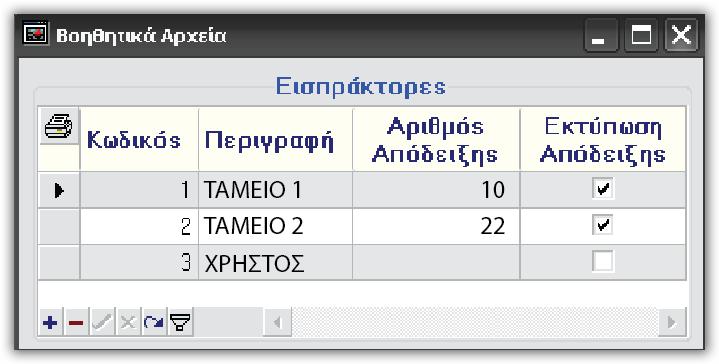 15 Χρήστες Εδώ θα βρείτε οδηγίες για τις λειτουργίες του πίνακα Χρήστες καθώς και τον τρόπο διαχείρισης πολλών ταμείων. Στα Βοηθητικά Αρχεία θα βρείτε τον πίνακα Χρήστες.