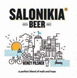 5,2 % αλκοόλ (Flaros) SALONIKIA ΗΟΝΕΥ PILSNER Pilsner με μέλι, ξανθιά