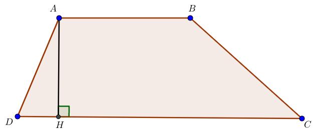 Εμβαδόν τραπεζίου Θεώρημα 10: Δίνεται το τραπέζιο ABCD με AB CD και ύψος ΑΗ. Το εμβαδόν του ισούται με Ε ABCD = 1 AH (AB + CD).