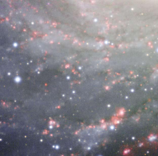 Ο γαλαξίας NGC 6744, που εικάζεται ότι μοιάζει εντυπωσιακά με τον Γαλαξία μας (φωτογρ. ESO). βρίσκονται σε σύγχρονη περιστροφή.