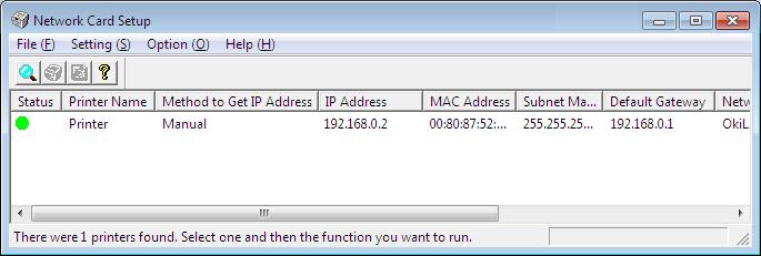 Βοηθητικά προγράμματα Windows Card Setup Μπορείτε να χρησιμοποιήσετε το Card Setup για τη διαμόρφωση του δικτύου. 5 Εισαγάγετε τον κωδικό πρόσβασης σας στο [Password] και κάντε κλικ στο [OK].