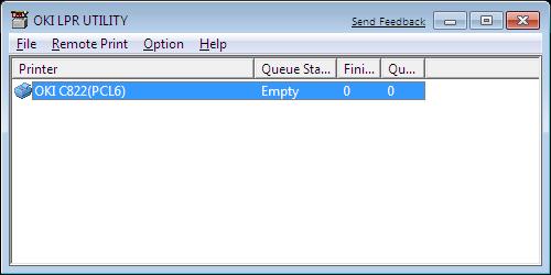 Βοηθητικά προγράμματα Windows Βοηθητικό πρόγραμμα OKI LPR Μπορείτε να χρησιμοποιήσετε το βοηθητικό πρόγραμμα OKI LPR για να πραγματοποιήσετε μια εργασία εκτύπωσης μέσω δικτύου, να διαχειριστείτε