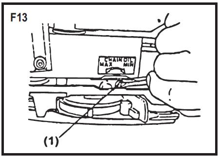 4. Τραβήξτε έξω τον μοχλό τσοκ, στην κλειστή θέση (F10) ΣΗΜΕΙΩΣΗ: Κατά την επανεκκίνηση του κινητήρα αμέσως μετά από το κλείσιμό του, αφήστε τον μοχλό τσοκ στην ανοιχτή θέση. 5.