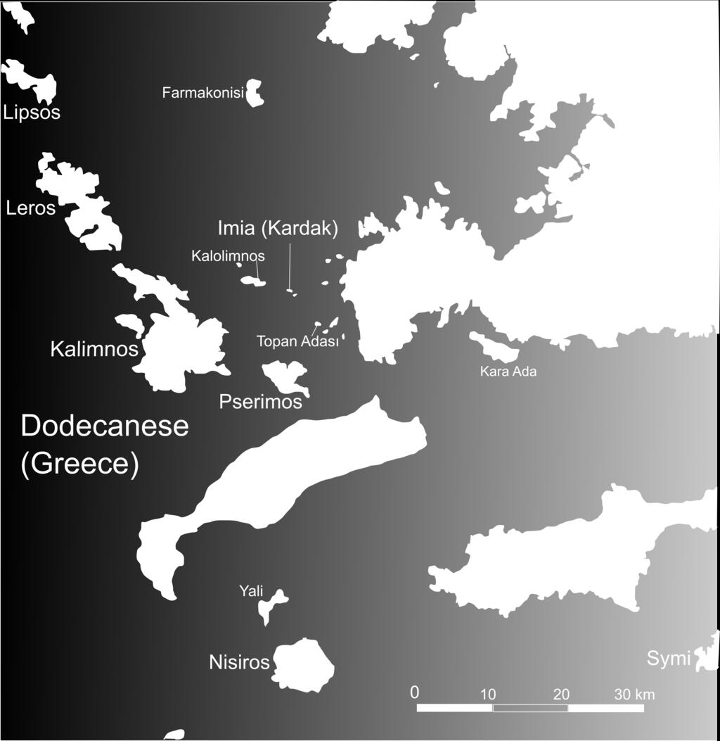Στη Συνθήκη της Λωζάννης (1923) η Τουρκία αποποιήθηκε τα δικαιώματά της επί όλων των νήσων του Αιγαίου σε απόσταση μεγαλύτερη των τριών μιλίων από τις τουρκικές ακτές.