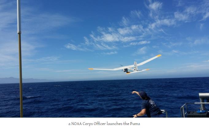 Εικόνα 51: Εφαρμογές Drones από την NOAA για έλεγχο-παρακολούθηση περιοχών και συλλογή δεδομένων Πηγή: http://aarr.piratelab.