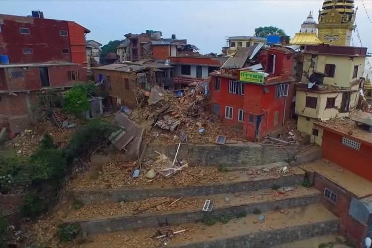Εικόνα 56 : damage taken by drone Nepal April 25. PHOTO: ASSOCIATED PRESS Πηγή: http://www.wsj.