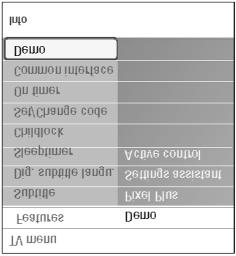 Eelnevalt vaadatud teleteksti lehekülje valimine Vajutage nupule. -P+. Valige T.O.P teleteksti ülekanded Vajutage nupule. Kuvatakse saadaolevad A.T.O.P teletekstteemade ülevaated.