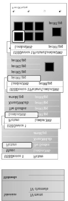 MULTIMEEDIABRAUSER Multimeediabrauseri menüü 1. Sisestage USB seade. 2. Valige Multimedia alt kursorinuppudega üles / alla USB seade.