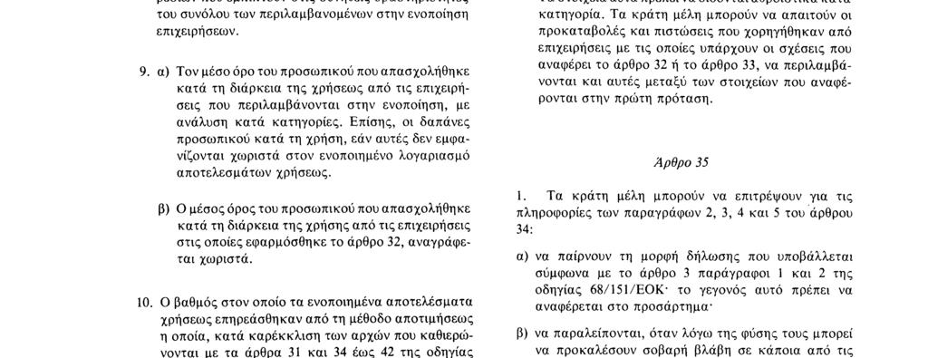 κατέχουν, άμεσα ή έμμεσα, λιγότερο από το 50 % του κεφαλαίου της. 6.