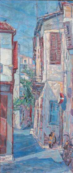 58 Λευτέρης Οικονόμου (1930-2007) Από τη σειρά «Δρόμοι Παλιά Λευκωσία Δρόμος Ξάνθης Ξενιέρου *