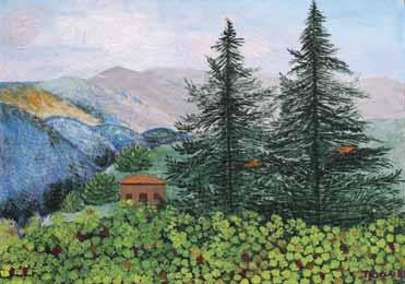 106 Θράκη Ρωσσίδου(1920-2007) Πλάτρες Υπογεγραμμένο και χρονολογημένο